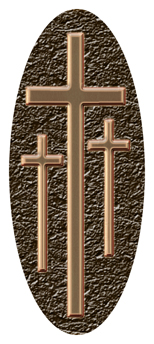 344 D516 517 BZ CP 3 Crosss Bronze Copper